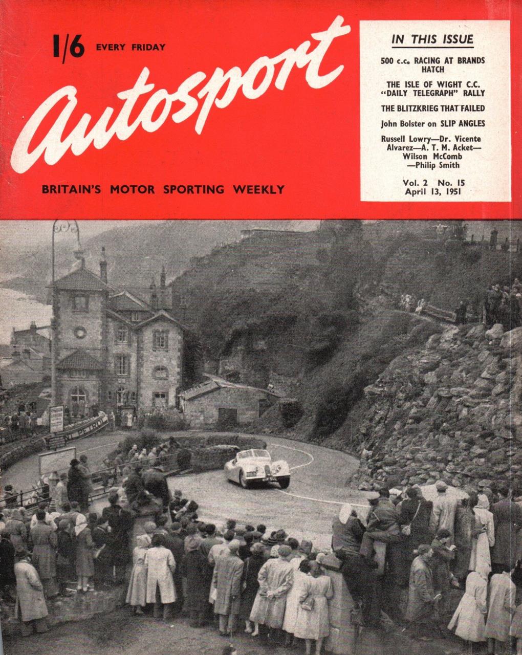 Журнал Autosport 13 апреля 1951