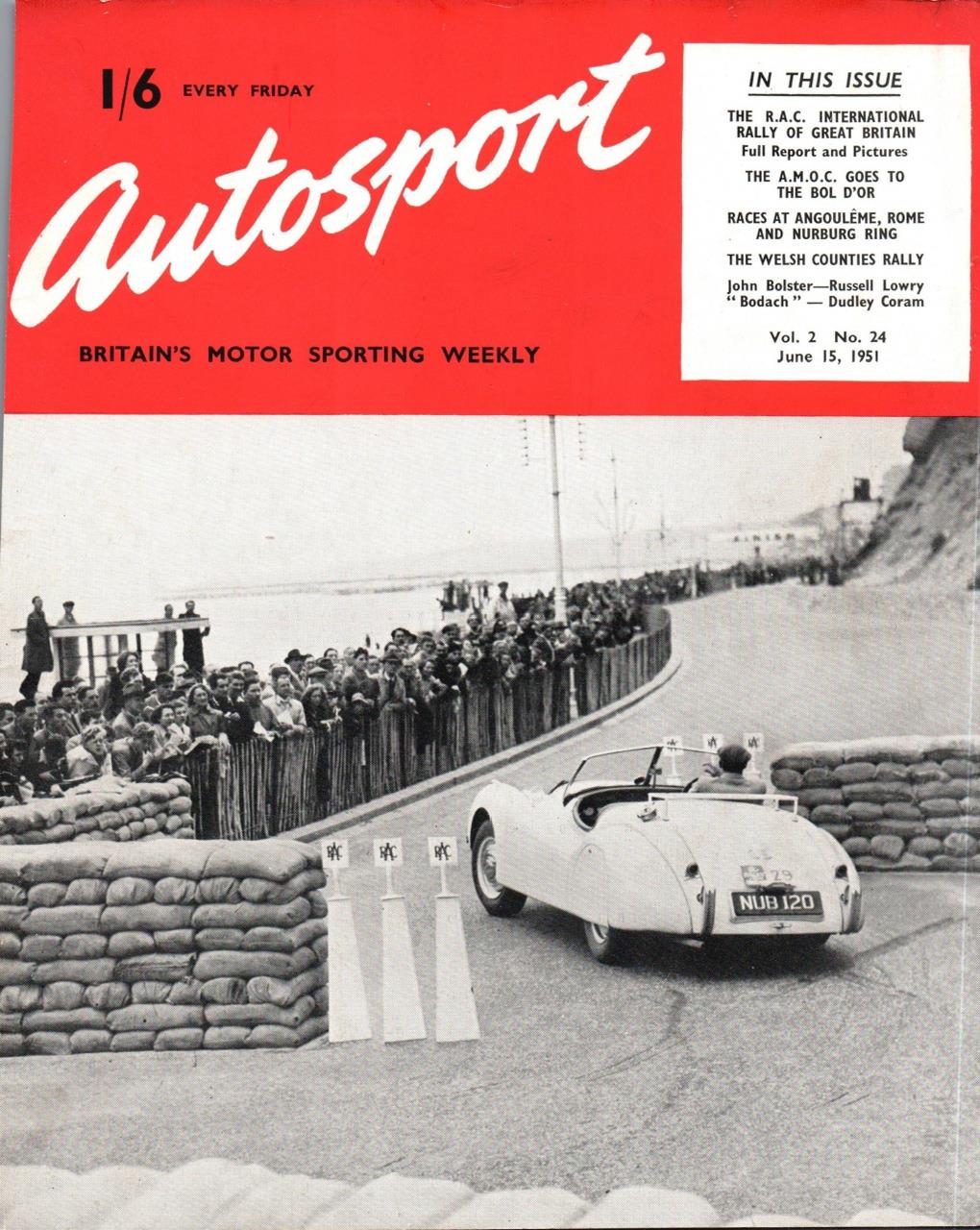 Журнал Autosport 15 июня 1951