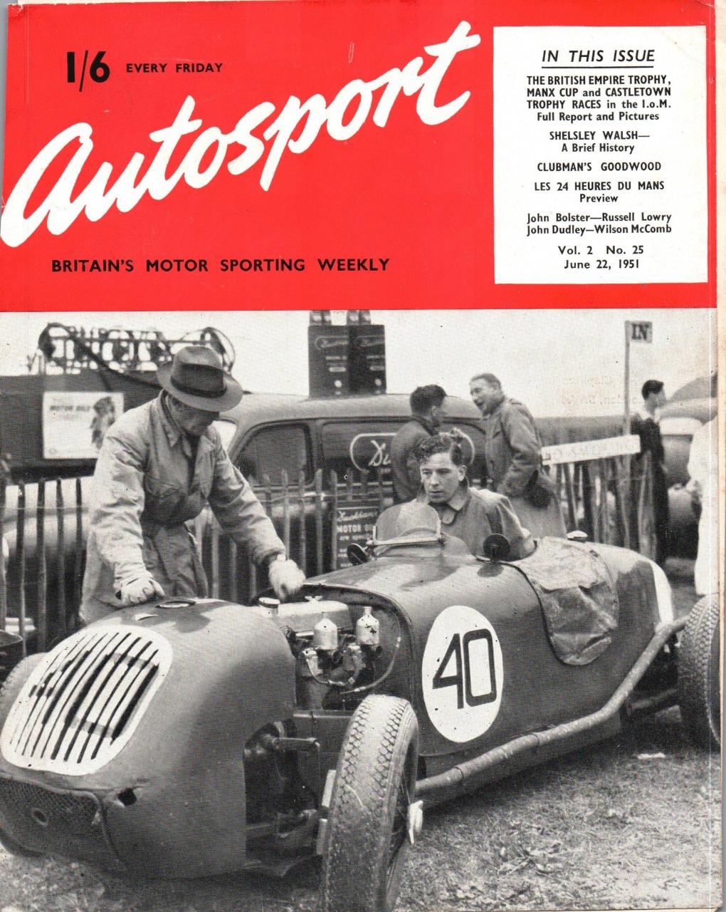 Журнал Autosport 22 июня 1951