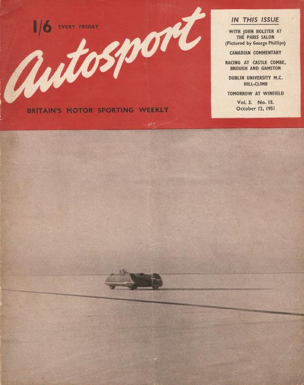 Журнал Autosport 12 октября 1951