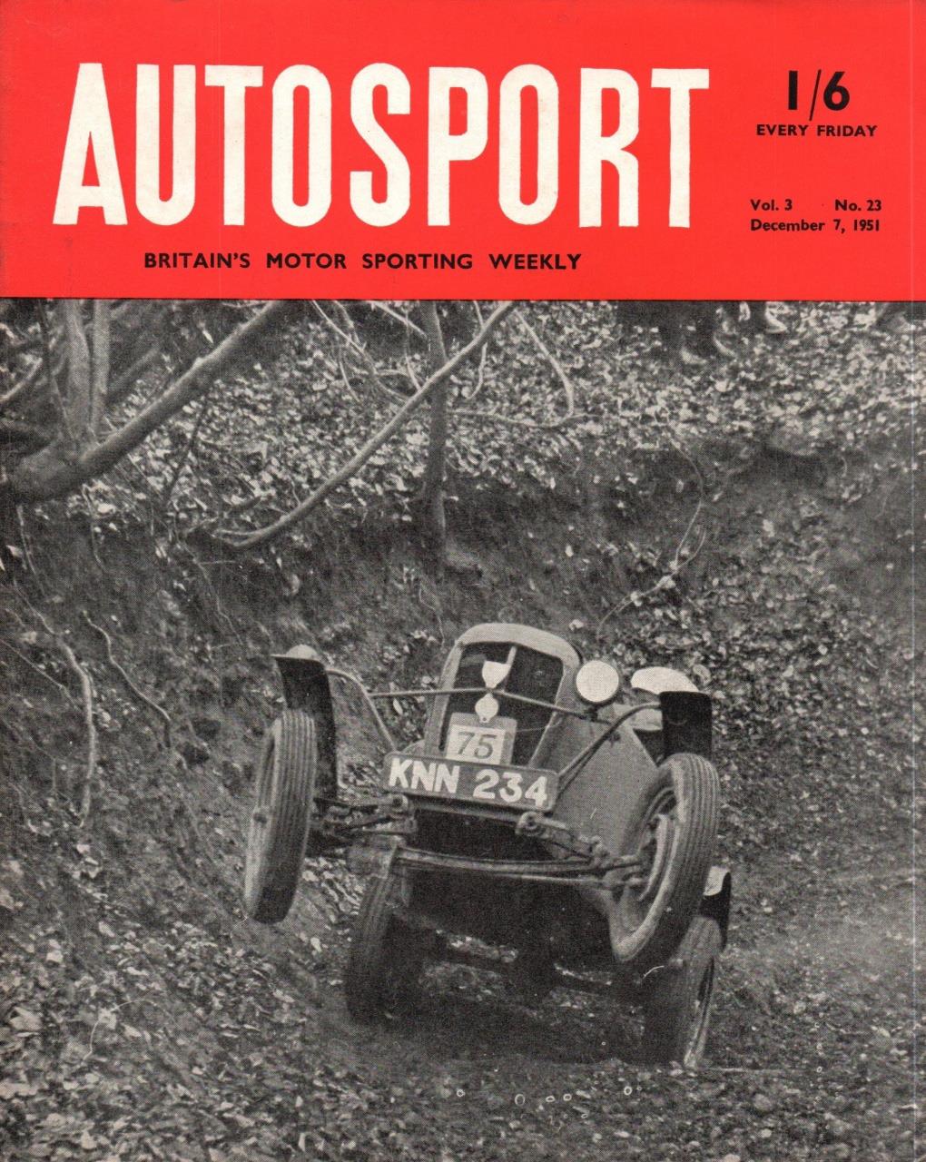 Журнал Autosport 07 декабря 1951