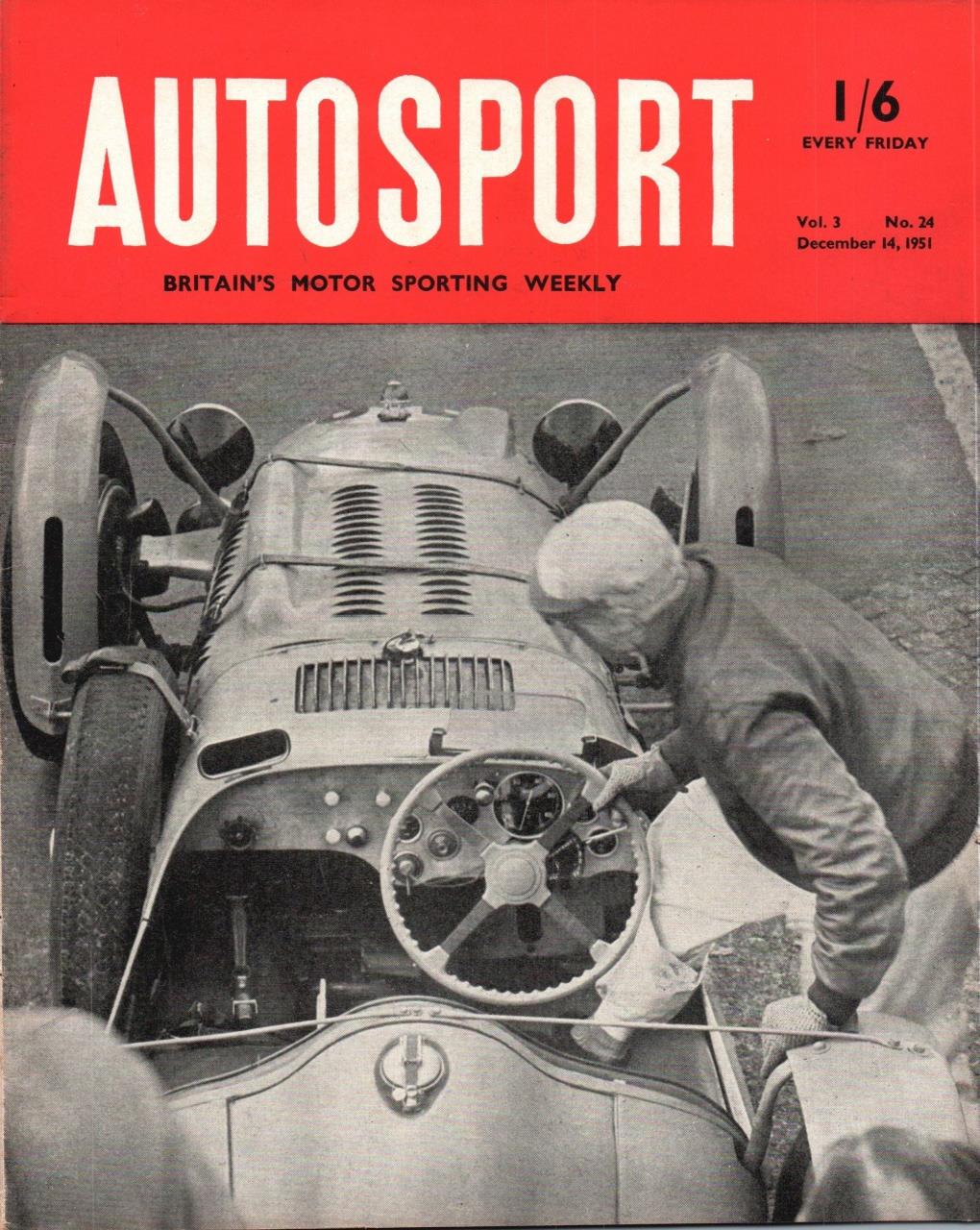 Журнал Autosport 14 декабря 1951