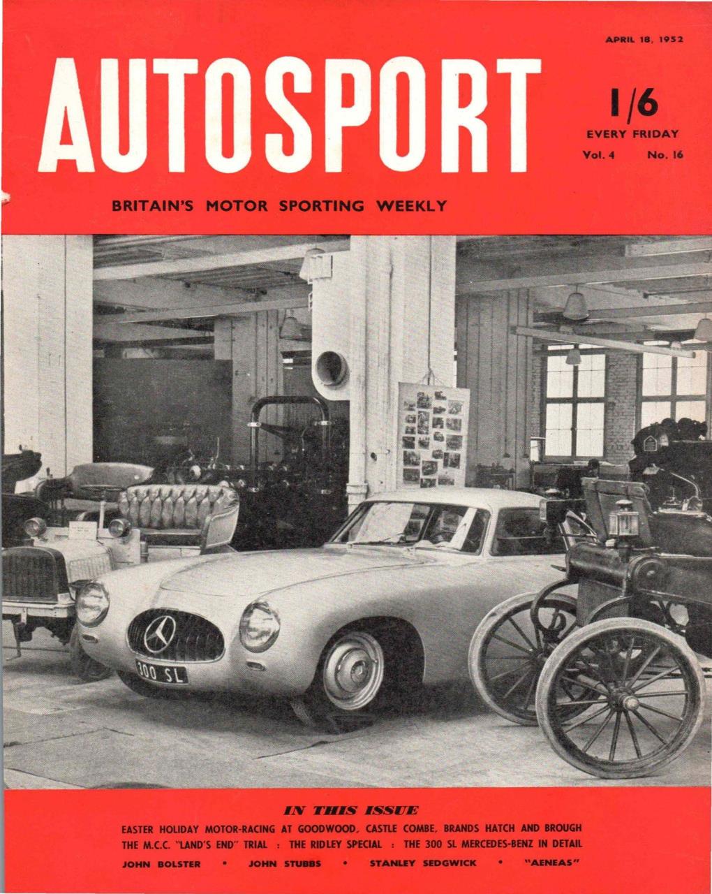 Журнал Autosport 18 апреля 1952
