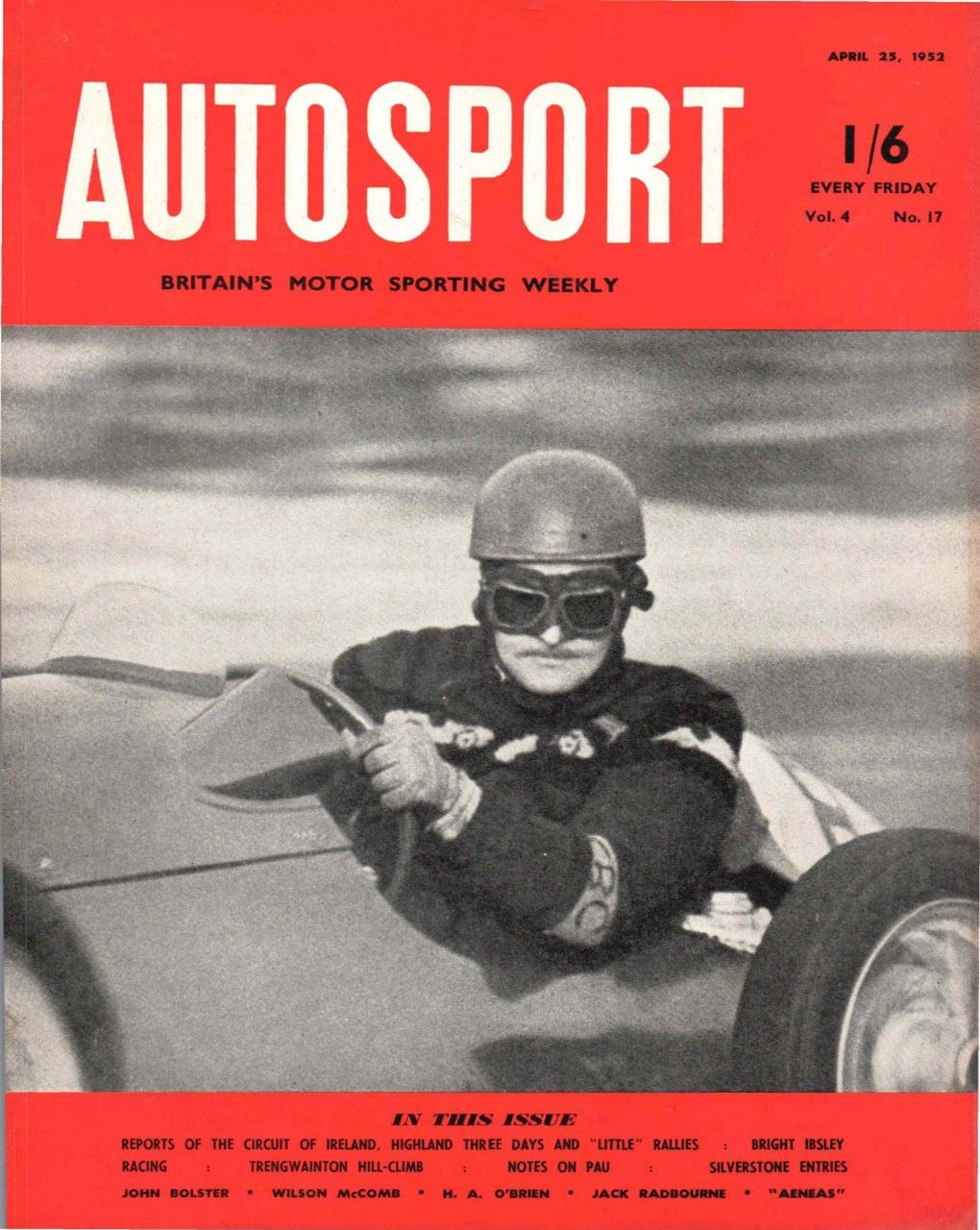 Журнал Autosport 25 апреля 1952