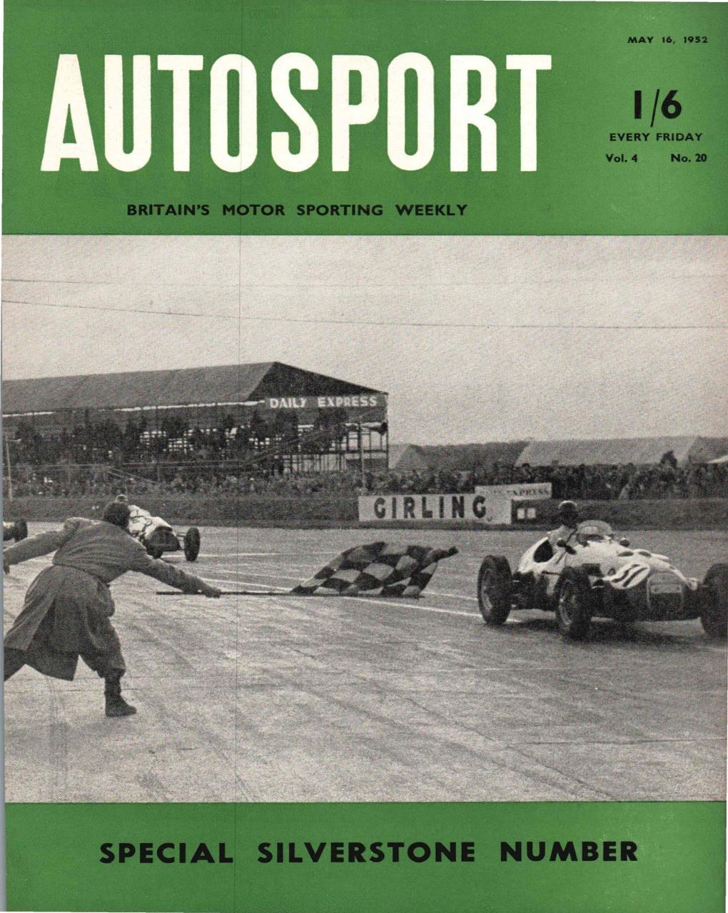 Журнал Autosport 16 мая 1952