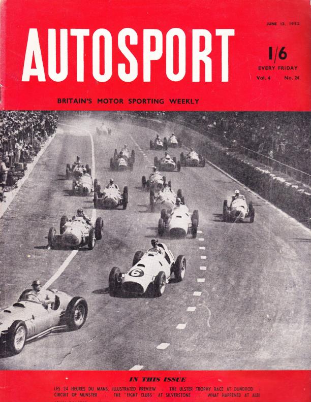 Журнал Autosport 13 июня 1952