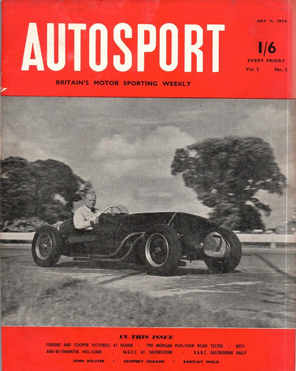 Журнал Autosport 11 июля 1952