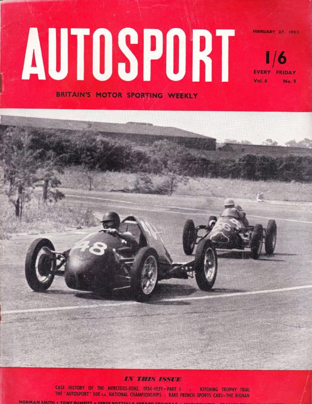 Журнал Autosport 27 февраля 1953