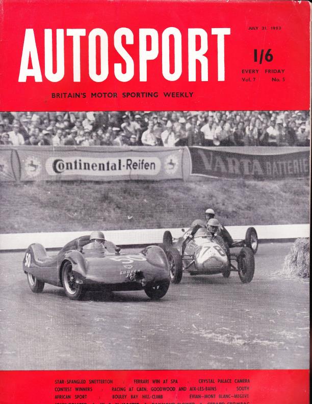 Журнал Autosport 31 июля 1953