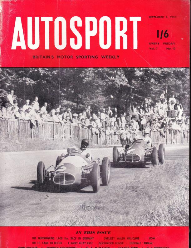 Журнал Autosport 04 сентября 1953
