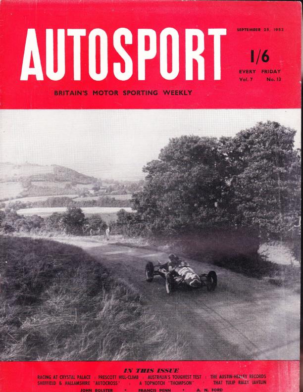Журнал Autosport 25 сентября 1953