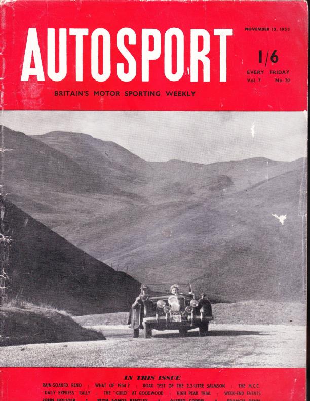 Журнал Autosport 13 ноября 1953