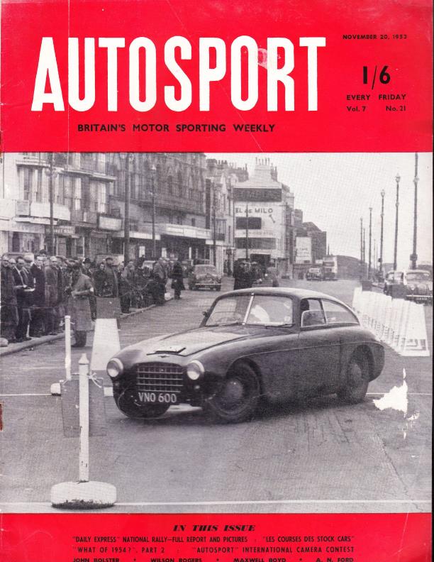 Журнал Autosport 20 ноября 1953