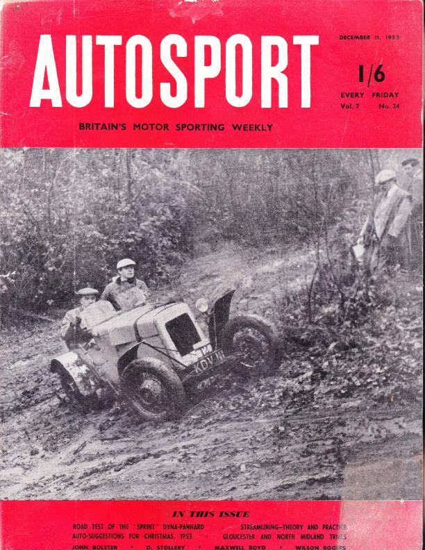Журнал Autosport 11 декабря 1953