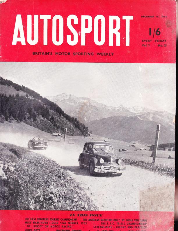 Журнал Autosport 18 декабря 1953