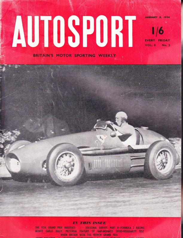 Журнал Autosport 08 января 1954