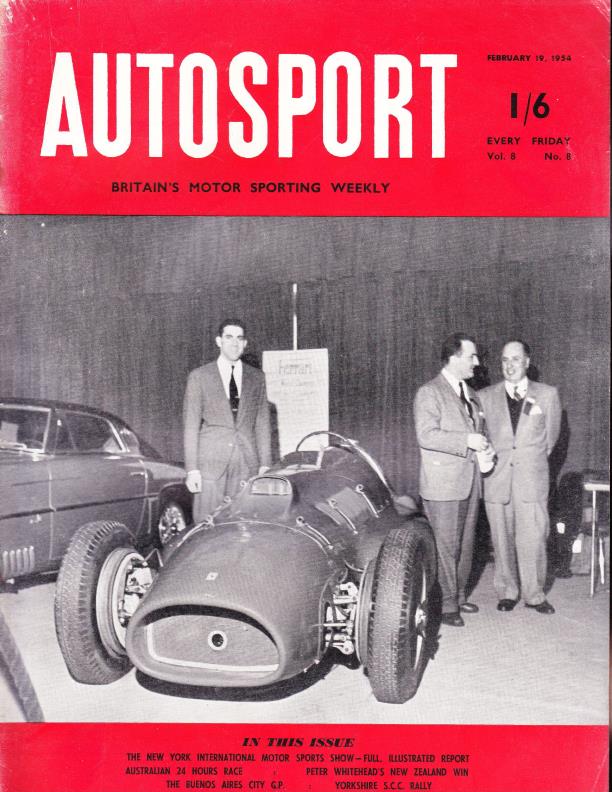 Журнал Autosport 19 февраля 1954