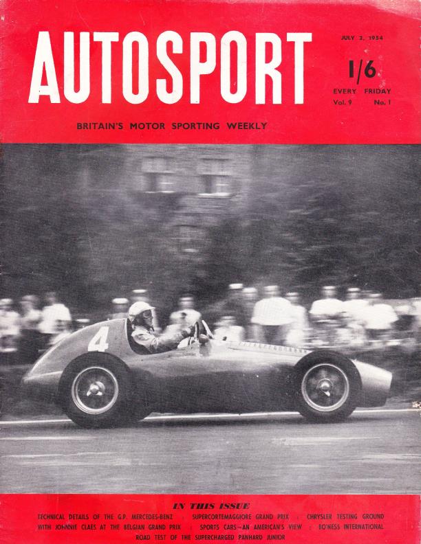 Журнал Autosport 07 июля 1954