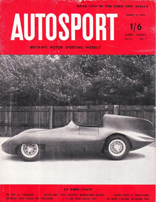 Журнал Autosport 13 августа 1954