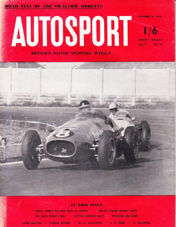 Журнал Autosport 08 октября 1954