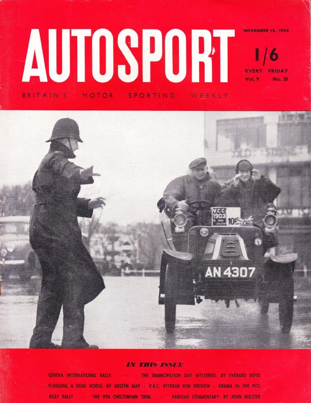 Журнал Autosport 12 ноября 1954