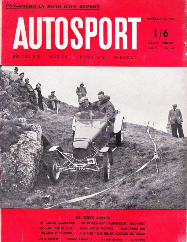 Журнал Autosport 26 ноября 1954