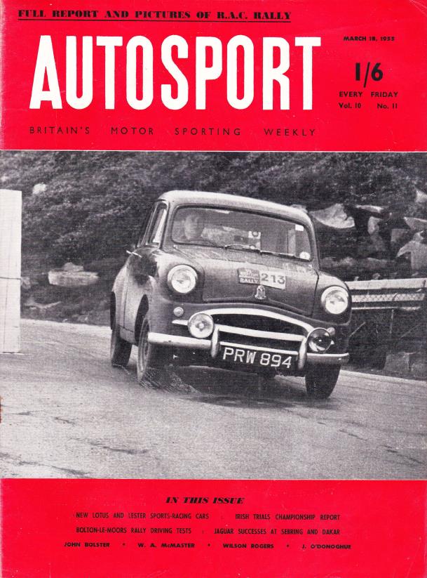 Журнал Autosport 18 марта 1955