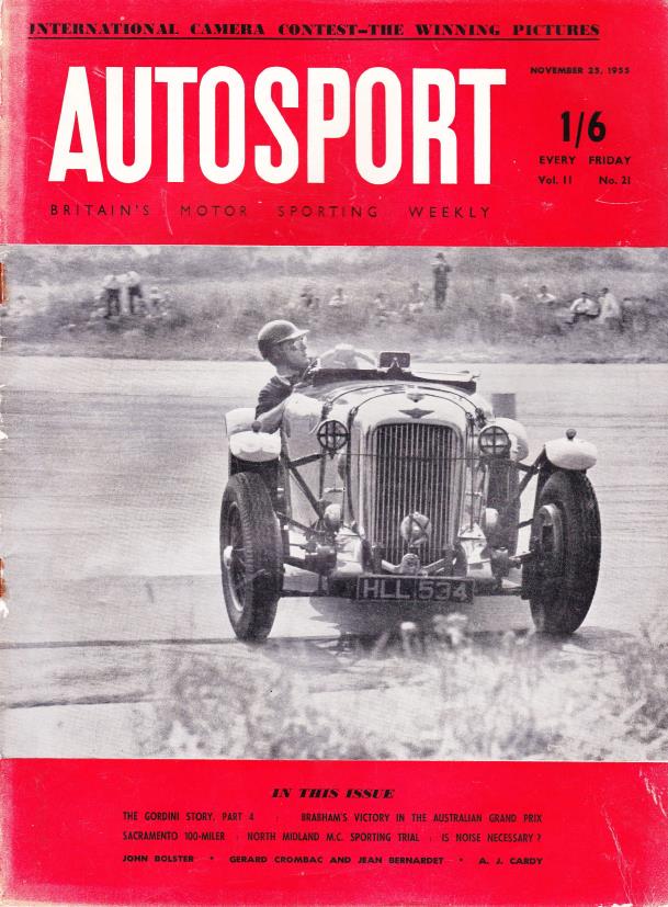 Журнал Autosport 25 ноября 1955