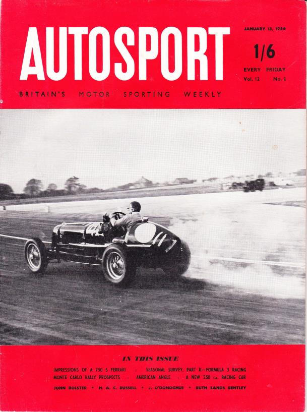Журнал Autosport 13 января 1956