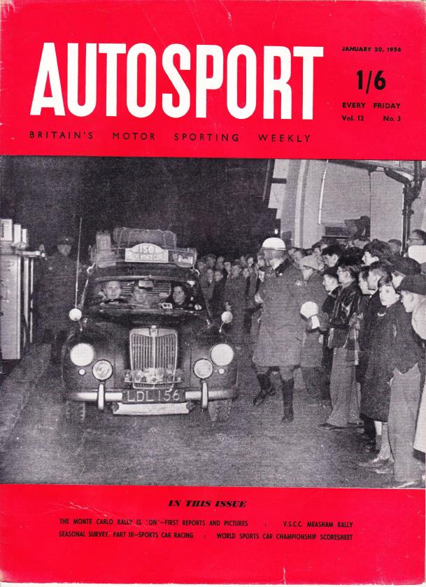 Журнал Autosport 20 января 1956