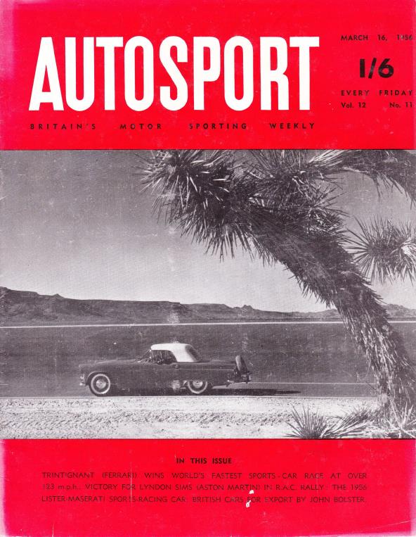 Журнал Autosport 16 марта 1956