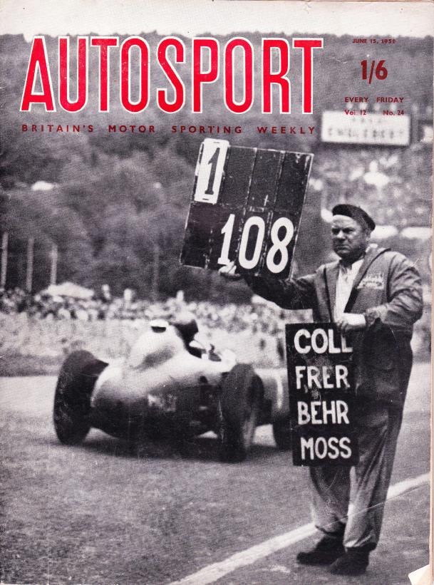 Журнал Autosport 15 июня 1956