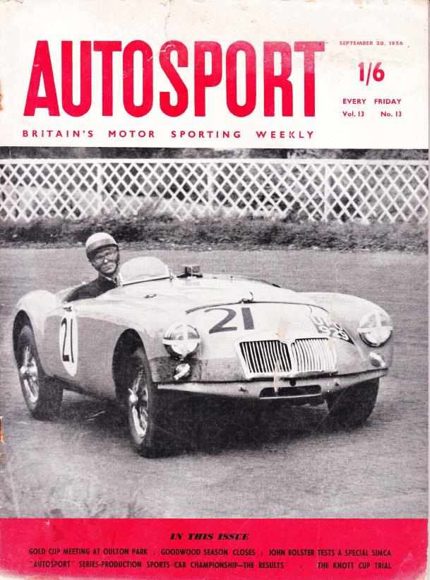Журнал Autosport 28 сентября 1956