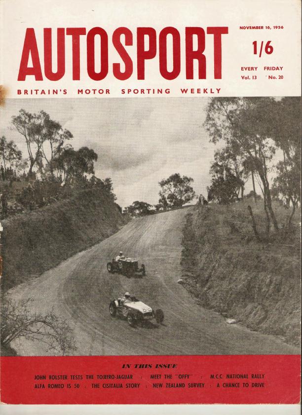 Журнал Autosport 16 ноября 1956