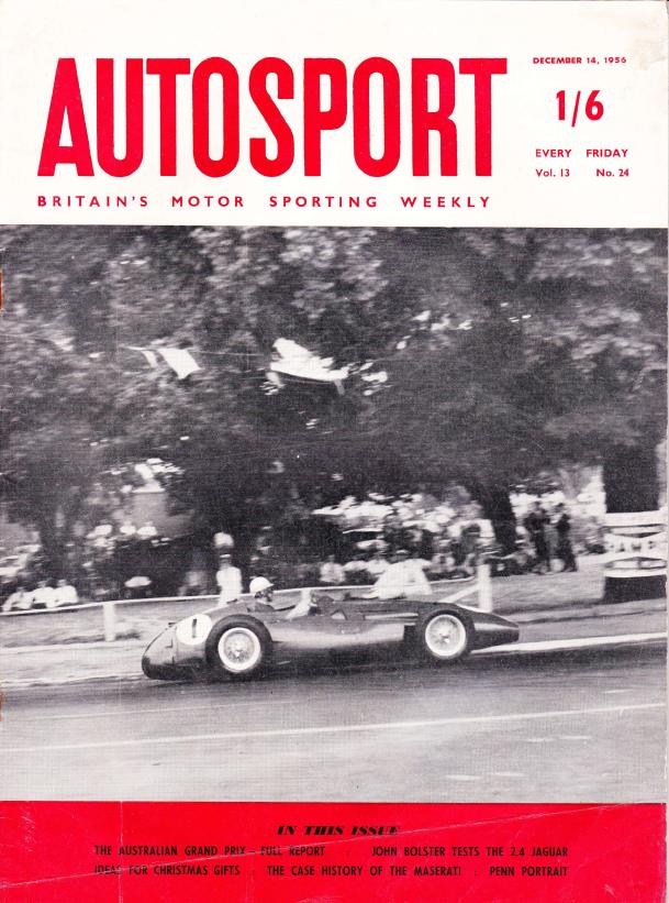 Журнал Autosport 14 декабря 1956