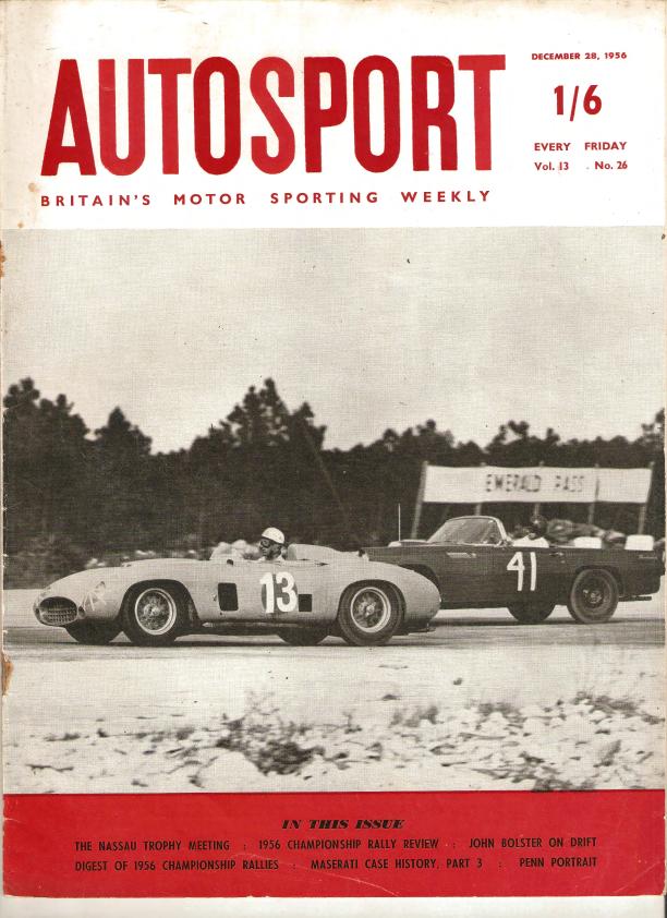 Журнал Autosport 28 декабря 1956