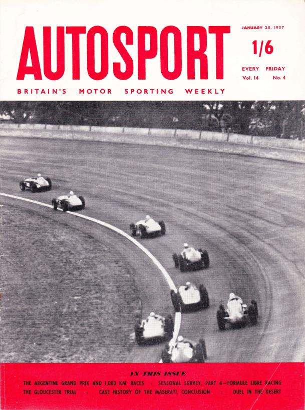 Журнал Autosport 25 января 1957