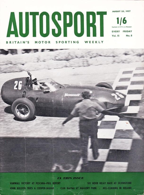 Журнал Autosport 23 августа 1957