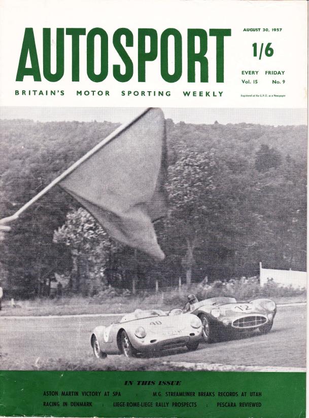 Журнал Autosport 30 августа 1957