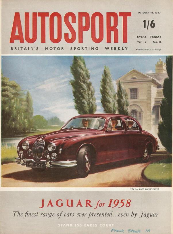 Журнал Autosport 18 октября 1957