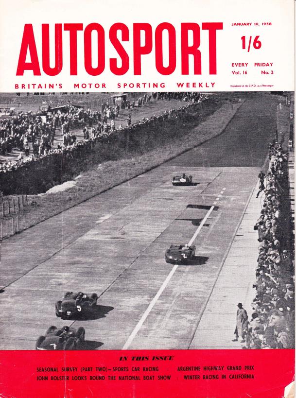Журнал Autosport 10 января 1958