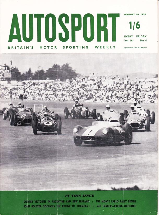 Журнал Autosport 24 января 1958