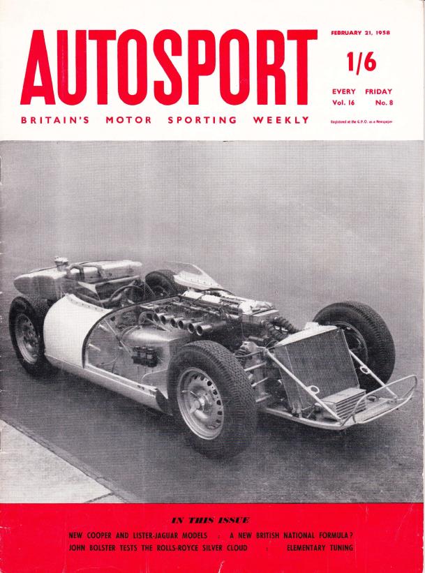 Журнал Autosport 21 февраля 1958