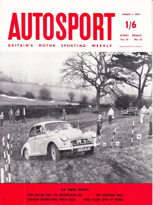 Журнал Autosport 07 марта 1958