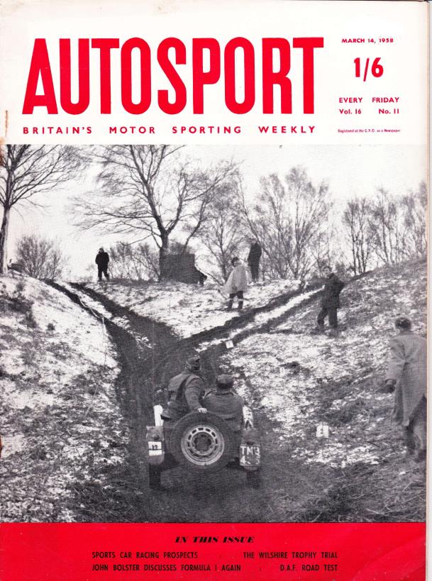 Журнал Autosport 14 марта 1958