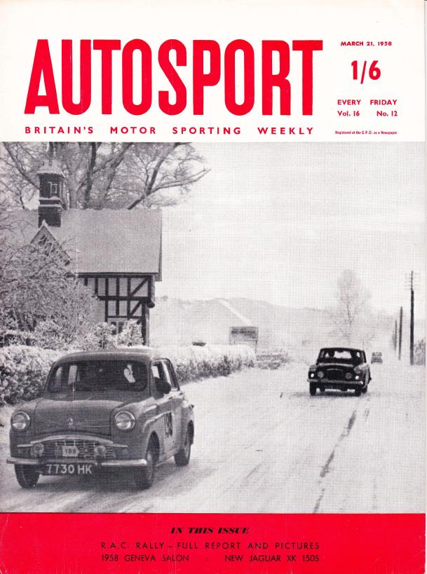 Журнал Autosport 21 марта 1958