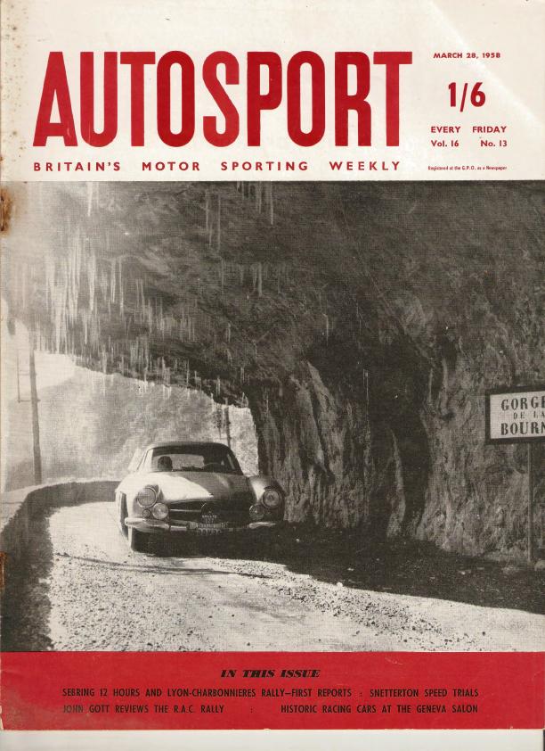 Журнал Autosport 28 марта 1958
