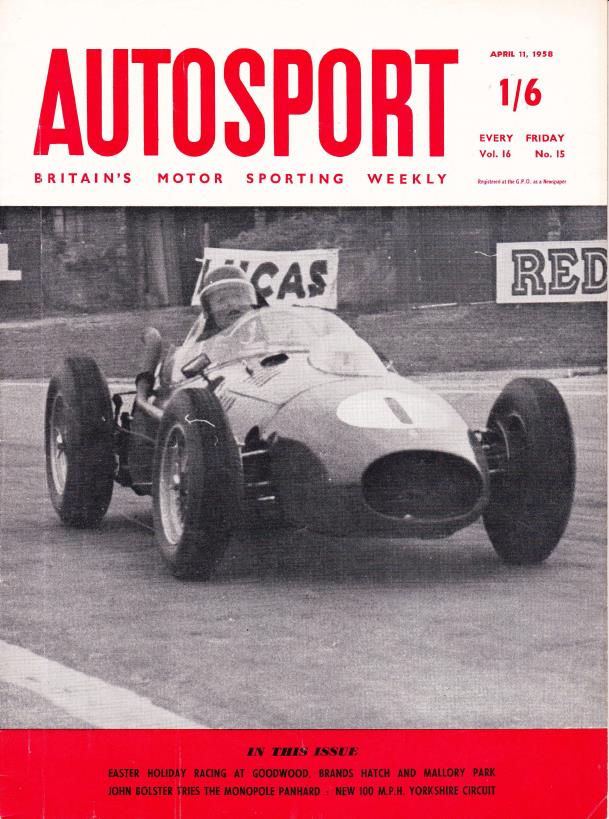 Журнал Autosport 11 апреля 1958