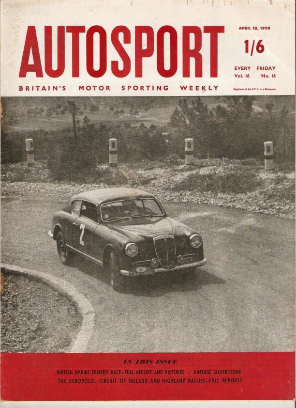Журнал Autosport 18 апреля 1958