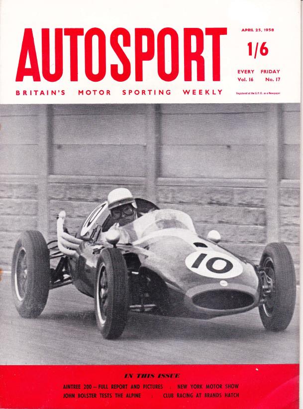 Журнал Autosport 25 апреля 1958